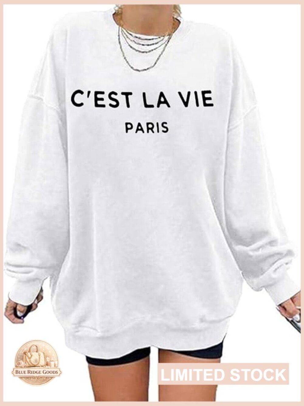 Womens Crewneck Sweatshirt Graphic Long Sleeve Pullover Oversized Cozy Fall Top